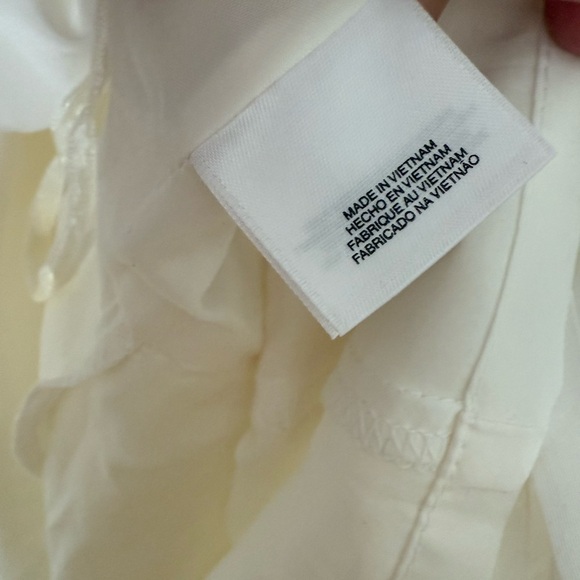 Anne Klein Plus Elegant White Cap Sleeve Fit and Flare Striped Dress- 16 - Picture 6 of 9